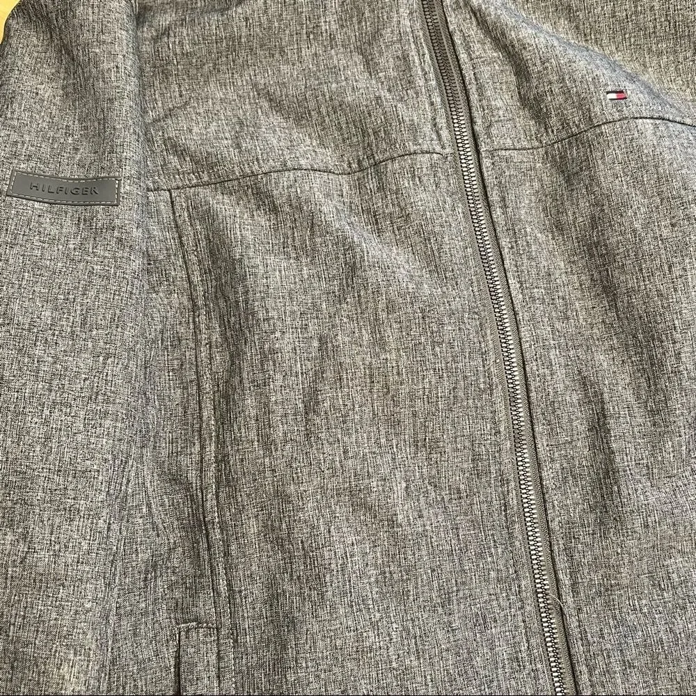 Tommy Hilfiger mens Soft Shell Sherpa Lined Performance Grey XL EUC